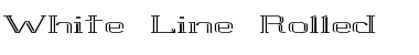 Download White Line Rolled Regular Font Title Preview