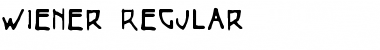 Download Wiener Regular Font Title Preview