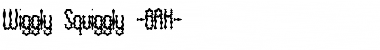 Wiggly Squiggly (BRK) Regular Font Title Preview