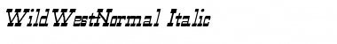 Download WildWest-Normal Italic Regular Font Title Preview