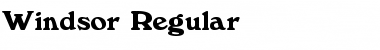 Download Windsor Regular Font Title Preview