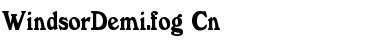 Download WindsorDemi.fog Cn Regular Font Title Preview