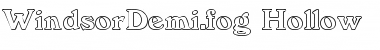 Download WindsorDemi.fog Hollow Regular Font Title Preview