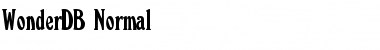 Download WonderDB Normal Font Title Preview