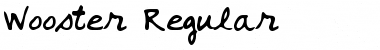Download Wooster Regular Font Title Preview