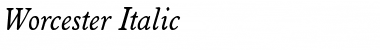 Download Worcester Italic Font Title Preview