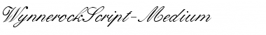 Download WynnerockScript-Medium Regular Font Title Preview
