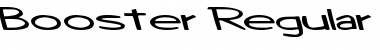 Download Booster Regular Font Title Preview