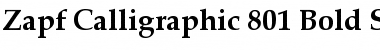 Download Zapf Calligraphic 801 SWA Bold Font