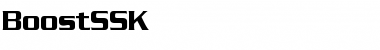 Download BoostSSK Regular Font Title Preview