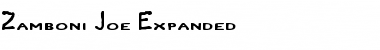 Download Zamboni Joe Expanded Expanded Font