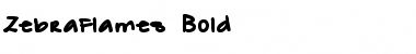 Download ZebraFlames Bold Regular Font