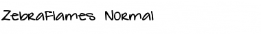 Download ZebraFlames Normal Font