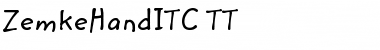 Download ZemkeHandITC TT Regular Font