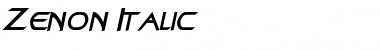 Download Zenon Italic Font