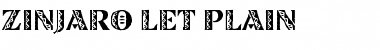 Download Zinjaro LET Plain Font Title Preview