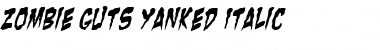 Download Zombie Guts Yanked Font