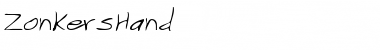 Download ZonkersHand Regular Font Title Preview