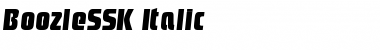 Download BoozleSSK Italic Font Title Preview