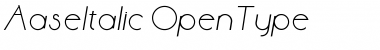 Download Aase Italic Font Title Preview