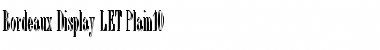 Download Bordeaux Display LET Plain Font Title Preview