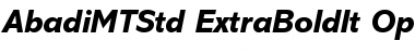 Download Abadi MT Std Extra Bold It Font Title Preview