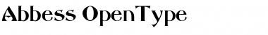 Download Abbess Regular Font Title Preview