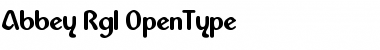 Download Abbey Regular Font Title Preview
