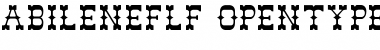 Download AbileneFLF Regular Font Title Preview