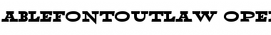 Download Ablefont Outlaw Font Title Preview