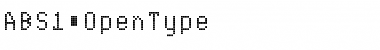 Download ABS 1 Font Title Preview