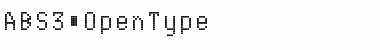Download ABS 3 Font Title Preview
