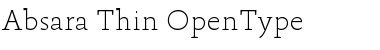 Download Absara Thin Regular Font Title Preview
