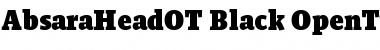 Download AbsaraHeadOT Black Font Title Preview