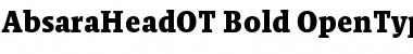 Download AbsaraHeadOT Bold Font Title Preview