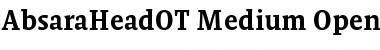 Download AbsaraHeadOT Medium Font Title Preview