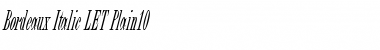 Download Bordeaux Italic LET Plain Font Title Preview