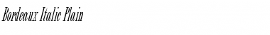 Download Bordeaux Italic Regular Font Title Preview