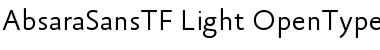Download AbsaraSansTF-Light Regular Font Title Preview