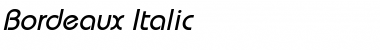 Download Bordeaux Italic Font Title Preview
