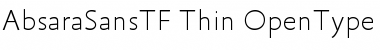 Download AbsaraSansTF-Thin Regular Font Title Preview