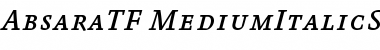 Download Absara TF Medium SC Italic Font Title Preview