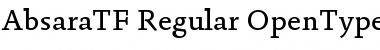 Download Absara TF Regular Regular Font Title Preview