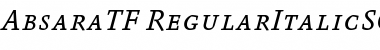 Download Absara TF Regular SC Italic Font Title Preview