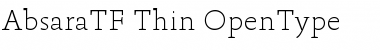 Download Absara TF Thin Regular Font Title Preview