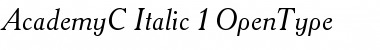 Download AcademyC Italic Font