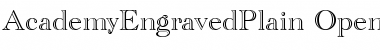 Download Academy Engraved Plain Font Title Preview