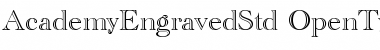 Download Academy Engraved Std Regular Font Title Preview