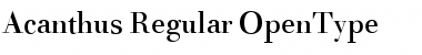 Download Acanthus Regular Font Title Preview