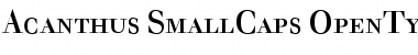 Download Acanthus SmallCaps Font Title Preview